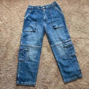 Free People Marx slouchy cargo jeans